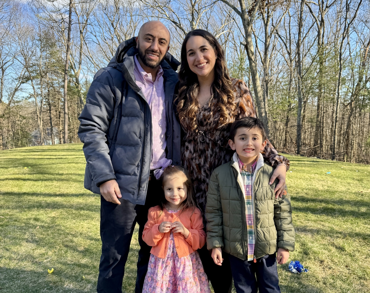 Doctor Levy and Doctor Rizkallah with their children